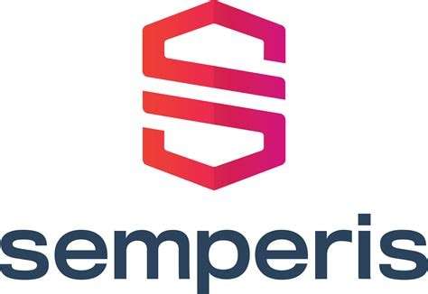 A stylized red and pink "S" logo above the word "semperis" in bold, dark blue letters; no background context is present.